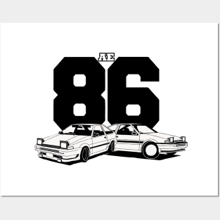 toyota sprinter ae86 Posters and Art